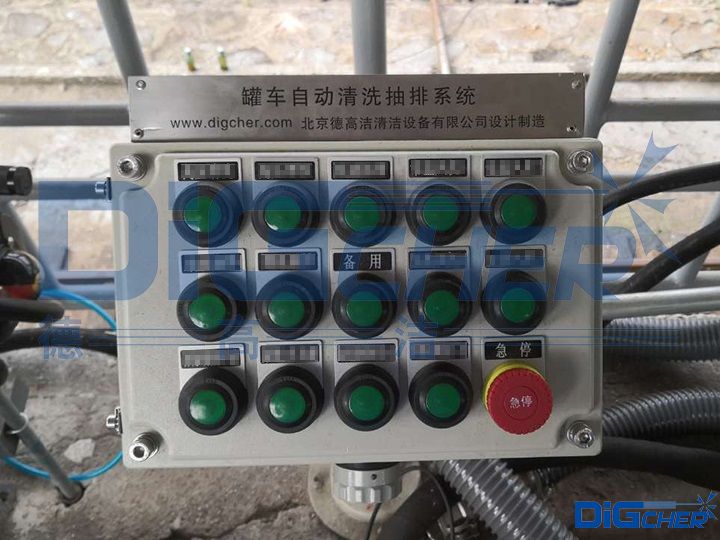 TXVLOG糖心短视频网站潔鐵路罐車高壓水自（zì）動化清洗係統控製麵板