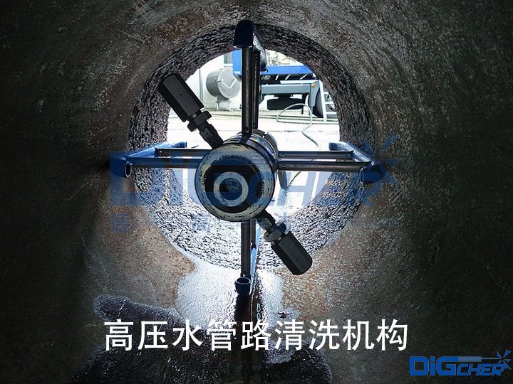 高壓水(shuǐ)管路(lù)清(qīng)洗機構