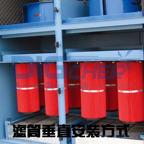工業除塵器濾筒垂直安（ān）裝（zhuāng）方式